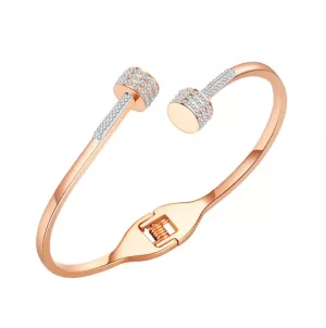 Náramok z chirurgickej ocele Charm Woman Rose gold